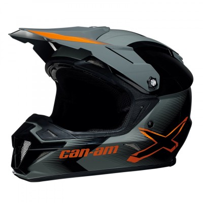 Casca motocros/enduro Can-am XP3 X-Race culoare negru/gri/portocaliu marime L Cod Produs: MX_NEW 4483950912BR foto