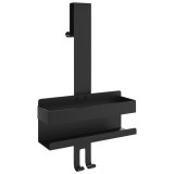 Cumpara ieftin Suport de dus suspendat, negru mat, otel inoxidabil 304 periat