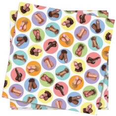 Set 8 Servetele Dirty Napkins Mini Penis