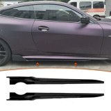 Extensii laterale BMW Seria 4 Coupe G22/G26 ABS negru pian 2022+