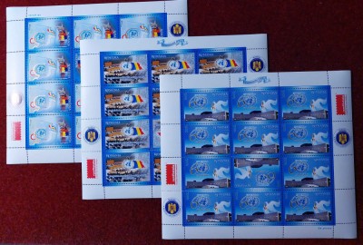 2005 &amp;quot; Evenimente ONU &amp;quot; , LP 1697b -3xminicoli / 12 marci ,MNH foto