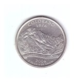 Moneda SUA 25 centi/quarter dollar 2006 P, Colorado 1876, stare foarte buna