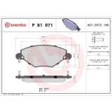 Placute frana Citroen C5 Box / Estate (De, C5 1 (Dc ), C5 1 Break (De ), C5 2 (Rc ), C5 2 Break (Re ), C5 3 Break (Rw ), punte fata, cu senzor uzura,, BREMBO