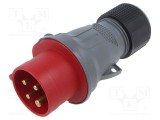 Conector AMPHENOL IP&amp;S 16A 460V mufă tată alimentare AC trifazate IP44