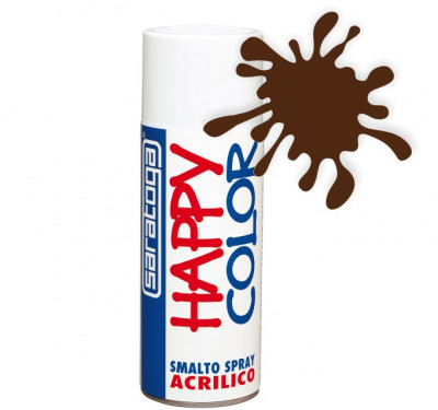 Spray vopsea Maro Inchis Ral 8011 HappyColor Acrilic, 400ml Kft Auto foto