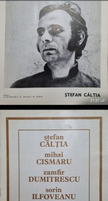 Invitatie expozitie Stefan Caltia Sorin Ilfoveanu foto