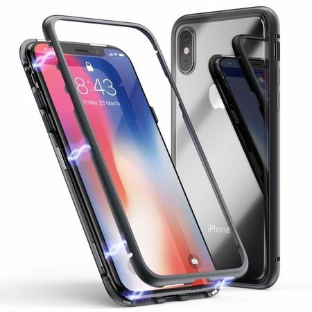 Husa Magnetic Case 360&deg; pentru iPhone XS Max, Negru