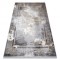 Covor LUCE 77 modern cadru vintage - structural gri / muştar, 134x190 cm