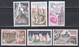Franta 1977 - Obiective turistice, 6 Serii, MNH, Nestampilat