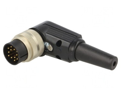 Conector M16 Mufă Tată 12 PIN Lipire pe Cablu 3A 60V IP40 foto