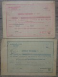 Lot 2 certificate provizorii Prima Fabrica de Sticla cu Gaz Metan, Bucuresti