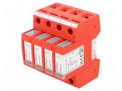 Limitator de supratensiuni Tip 2 pentru şină DIN IP20 foto