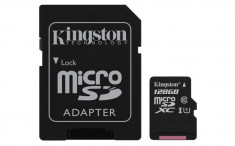 Card micro SD KINGSTON SDXC 128GB (Clasa 10) - SDCS/128GB foto