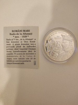 Medalie Romani Mari - Radu de la Afumati PROOF foto