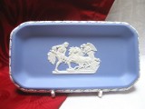 FARFURIE PORTELAN WEDGWOOD BLUE JASPERWARE ANGLIA DECOR SCENA MITOLOGICA 15.5 CM