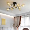 Lustra Moderna PENTHOUSE Grand, 8xE27, Negru Auriu, Metal, Diametru 79cm, Alessandro DESIGN