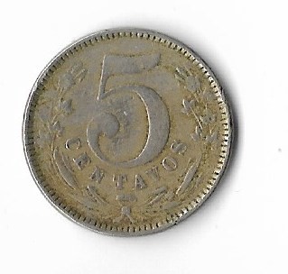 Moneda 5 centavos 1886 - Columbia