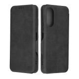 Husa tip carte pentru honor x5 plus, techsuit, inchidere magnetica, black