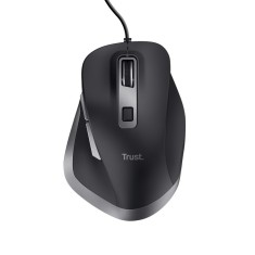 Mouse trust fyda cu fir optic interfata usb 2.0 rezolutie maxima 5000 dpi 6 butoane foto