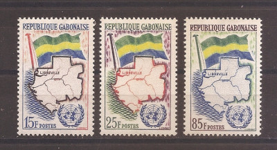 Gabon 1961 - Admiterea &amp;icirc;n O.N.U., MNH foto