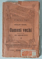 T- Niculae Gogol - Oameni vechi, Biblioteca pentru toti, anii 20