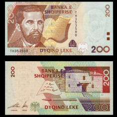 ALBANIA █ bancnota █ 200 Leke █ 2001 █ P-67 █ UNC █ necirculata