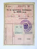 Cumpara ieftin Rar! Cluj-Napoca permis comercial emis &icirc;n 1942 de ocupația maghiară(Myklos Horthy 1940-1944) cu timbre(1943-1944) și ștampilă rare