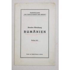 Sonder-Abteilung RUMANIEN - Berlin, 1912
