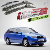Cumpara ieftin Ștergătoare Skoda Fabia I Combi 6Y5 2000-2007 | Set Față și Spate Flat &ndash; TeamCar&reg;