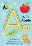 Carte pentru copii "A is for Apple", Alfabet si primele cuvinte, tip tabla, ilustrata, in engleza