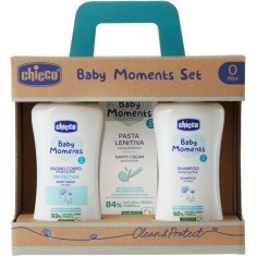 Chicco Baby Moments Clean &amp; Protect set cadou pentru nou-nascuti si copii