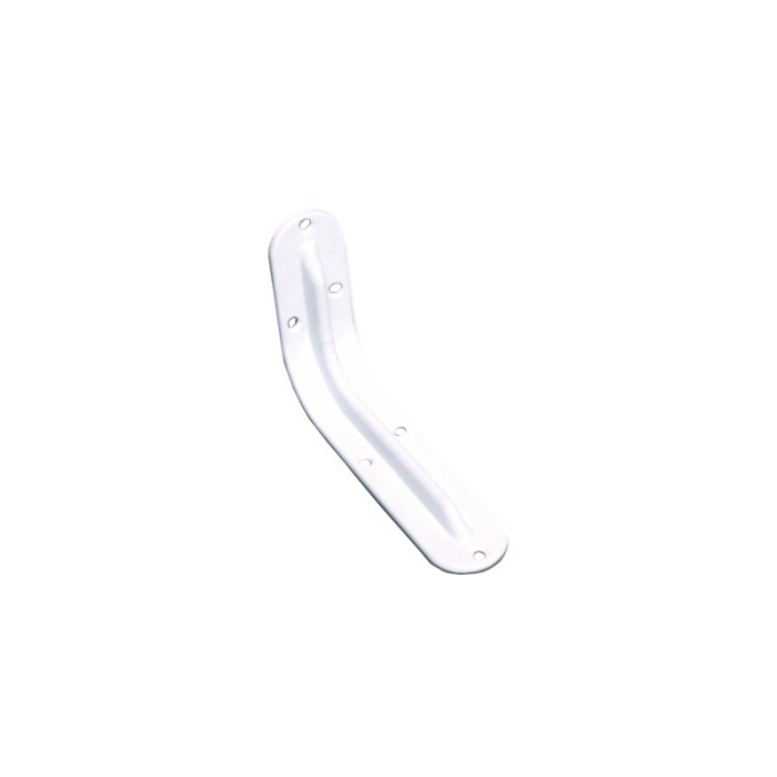 Suport pentru raft, lat, alb, 125 x 85 x 30 mm, 24 buc / set