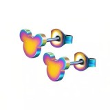 Cumpara ieftin Cercei Colorati din Oțel Inoxidabil Disney Mickey Mouse - 08385