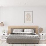 vidaXL Noptiere, 2 buc., alb extralucios, 43x36x50 cm