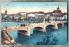 AD 331 C. P. VECHE - BASEL -NEUE MITTLERE RHEINBRUCKE -ELVETIA- BUCURESTI 1907, Circulata, Franta, Printata
