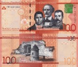 Republica Dominicana 100 Pesos 2019 UNC Bancnota Ne流通 Lata Numismatica