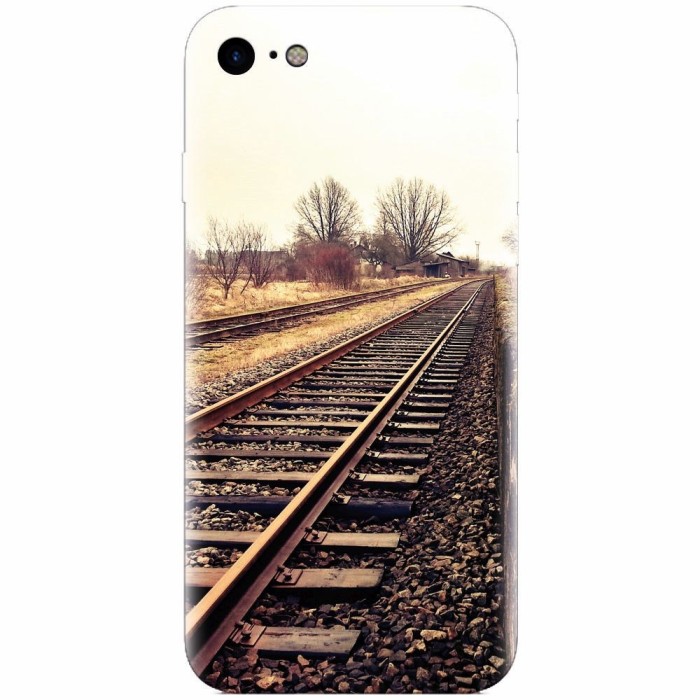 Husa silicon pentru Apple Iphone 5c, Railroad
