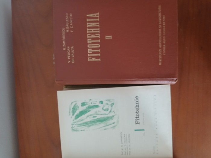 Pachet 2 Volume Fitotehnia-N.Zamfirescu