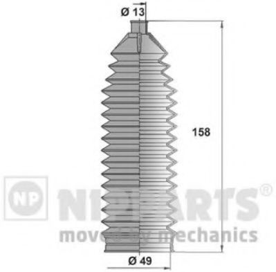 Kit burduf bieleta directie DAEWOO ESPERO (KLEJ) (1991 - 1999) NIPPARTS N2840905 foto