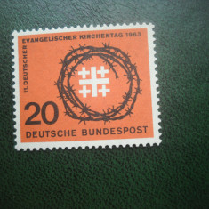 HOPCT TIMBRE MNH 870 ZIUA BISERICII EVANGHELICE 1963 - 1 VAL GERMANIA