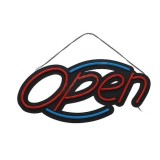 Cumpara ieftin Reclama luminoasa multicolora LED neon, cu mesaj prestabilit Open