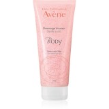 Av&egrave;ne Body Gentle Scrub exfoliant de curățare pentru piele sensibila 200 ml