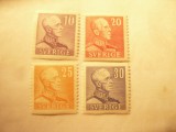 Serie mica Suedia 1948 - ,4 valori Rege Gustav V