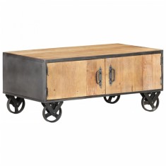 vidaXL Măsuță de cafea, 90x50x39 cm, lemn masiv reciclat 323514