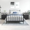 VidaXL Noptiere, 2 buc., negru, 44x45x60 cm, lemn compozit