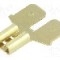 Terminal tip plat, pentru surub {{Orificiu pentru &amp;#351;urub}}, TE Connectivity - 61765-1