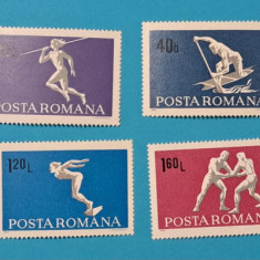 TIMBRE ROMANIA LP694/1969 -SPORT - Serie simplă -MNH