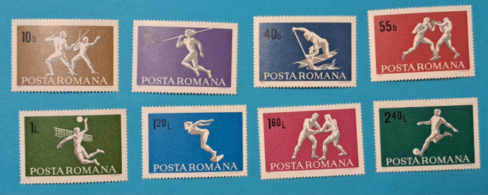 TIMBRE ROMANIA LP694/1969 -SPORT - Serie simplă -MNH