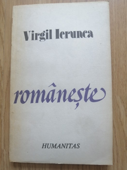 Virgil Ierunca - Rom&acirc;nește