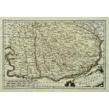 Harta veche Țara Rom&acirc;nescă (Valahia) - Document ORIGINAL